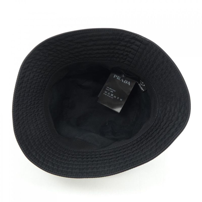 Prada Triangle Logo Bucket Hat