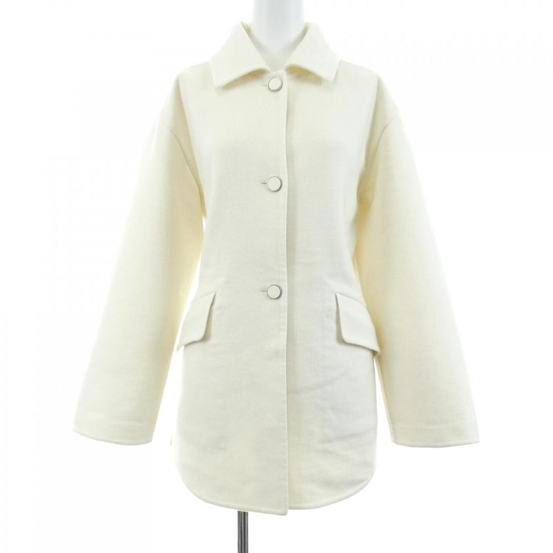 Hermes Passant Jacket Cashmere White