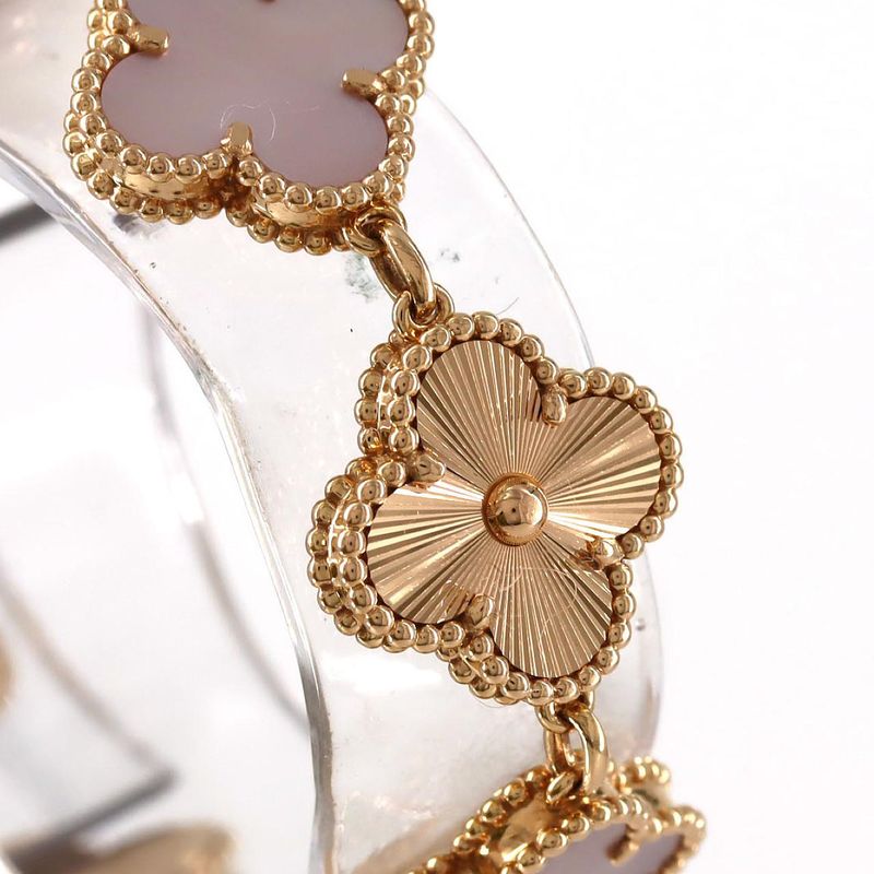 Van Cleef & Arpels Sweet Alhambra PG Rg Quartz Bracelet