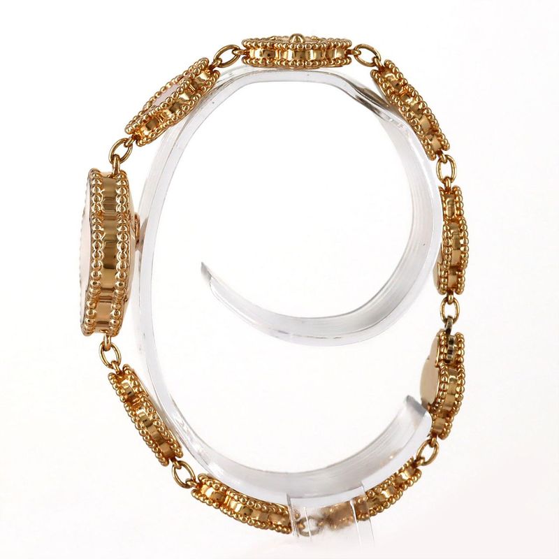Van Cleef & Arpels Sweet Alhambra PG Rg Quartz Bracelet