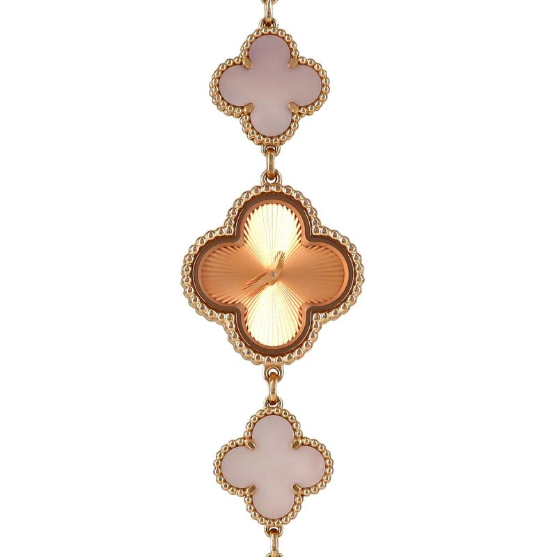 Van Cleef & Arpels Sweet Alhambra PG Rg Quartz Bracelet