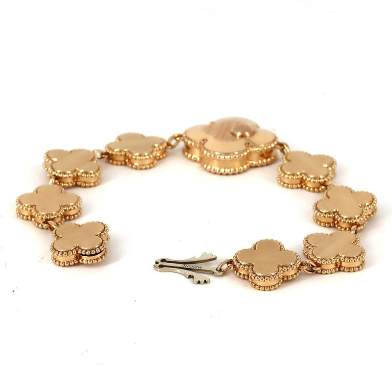 Van Cleef & Arpels Sweet Alhambra PG Rg Quartz Bracelet
