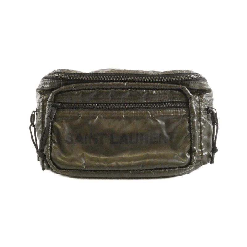 Saint Laurent Noux Waist Bag Khaki Black
