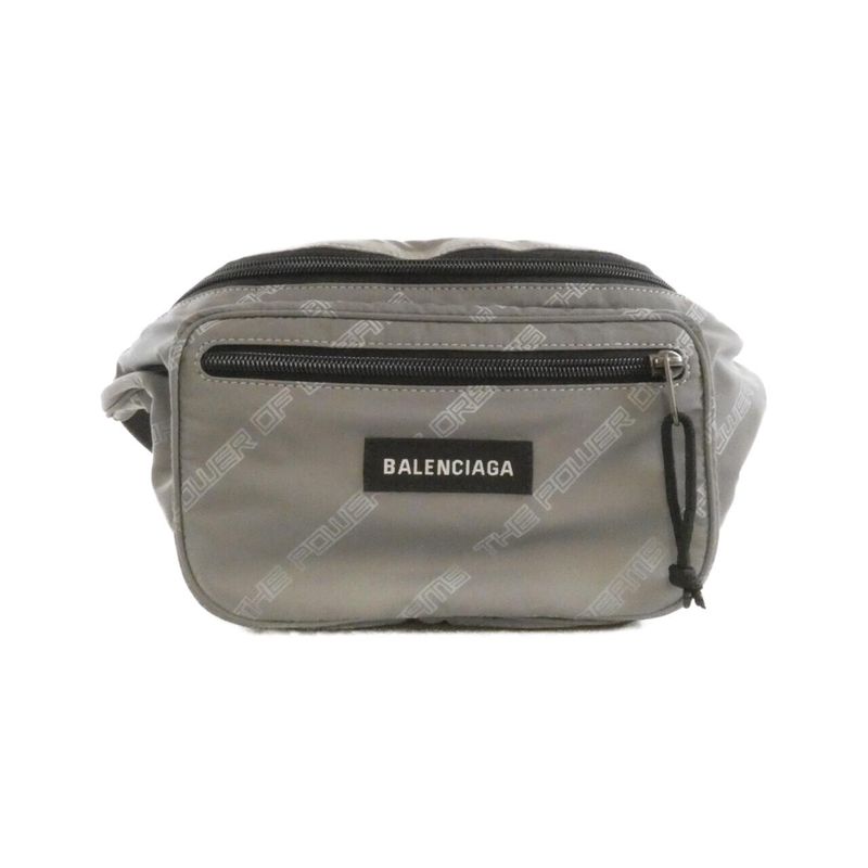 Balenciaga Bag Nylon Gray Aged Metal