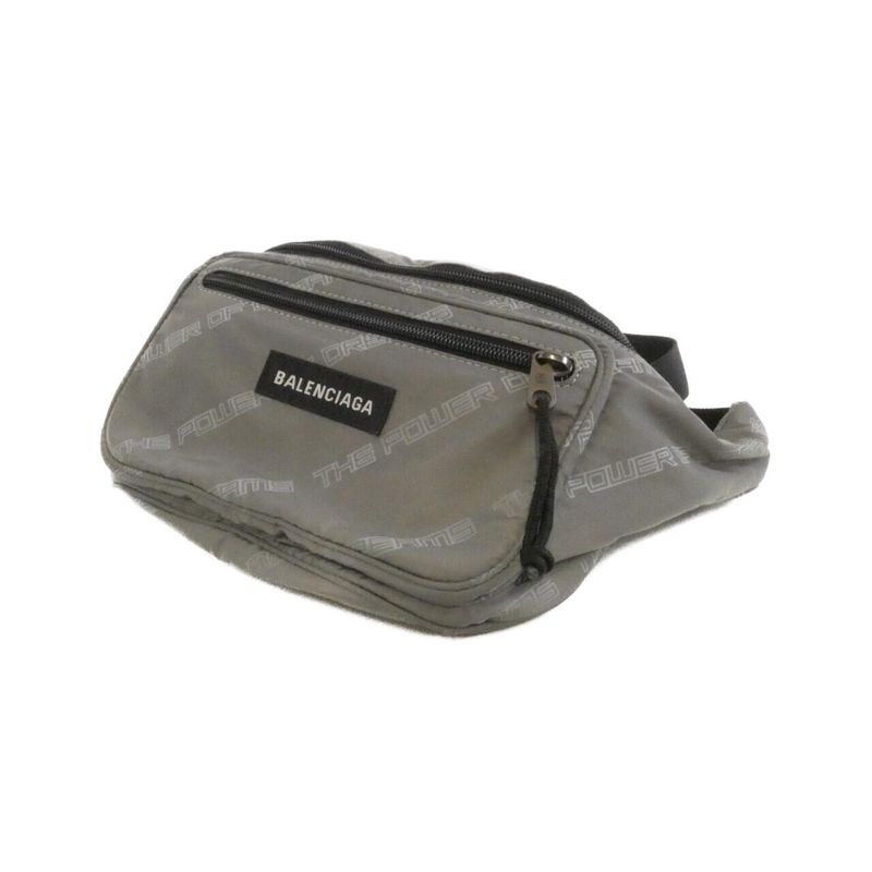 Balenciaga Bag Nylon Gray Aged Metal
