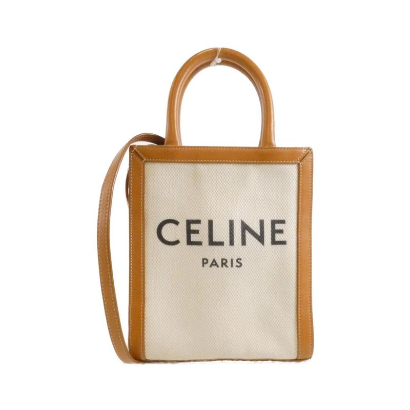 Celine Mini Vertical Cabas Bag Natural