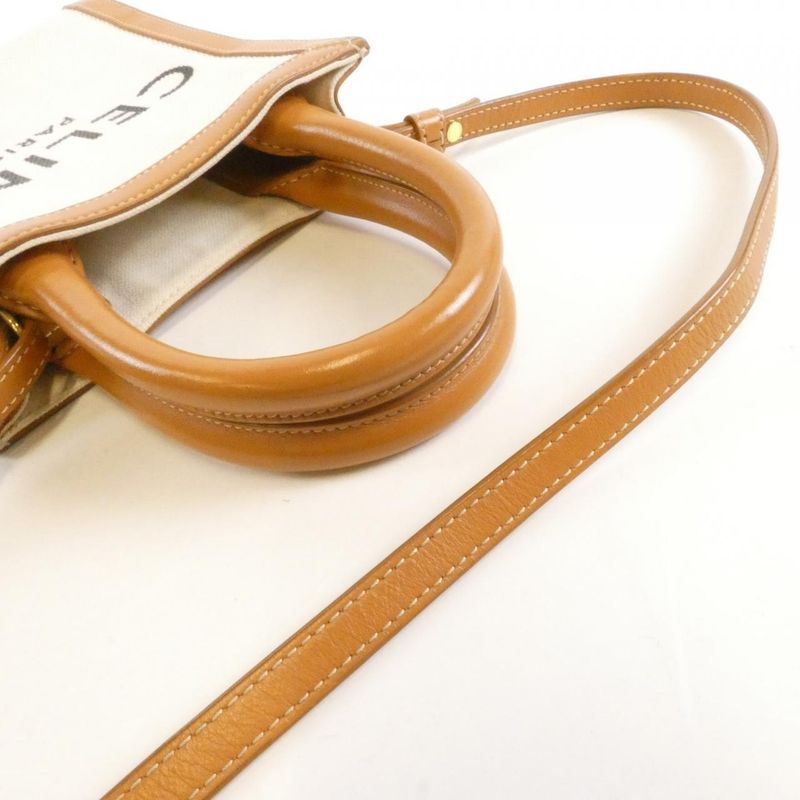 Celine Mini Vertical Cabas Bag Natural