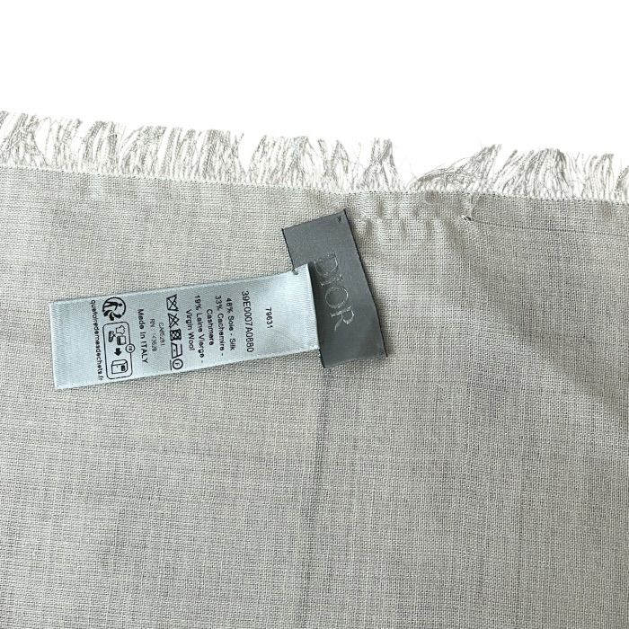 Dior Asterodior Scarf Shawl Large Silk Wool