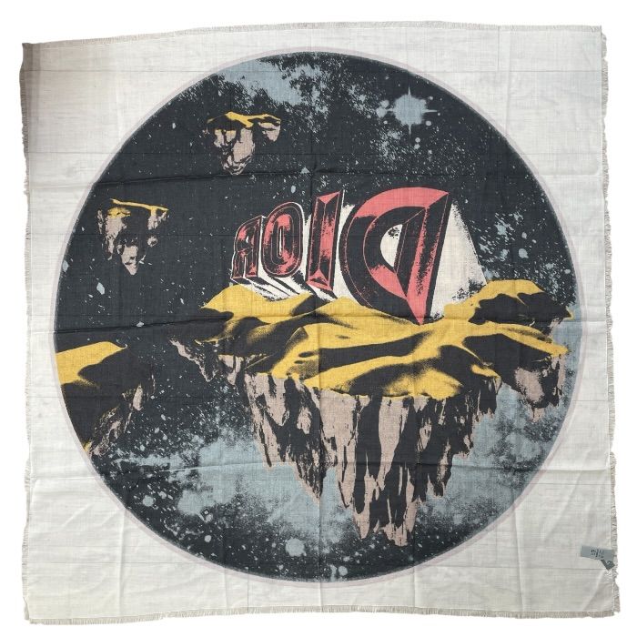 Dior Asterodior Scarf Shawl Large Silk Wool