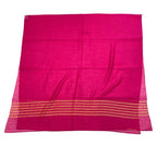 Hermes Scarf Shawl Large Cashmere Silk Logo Pink Yellow