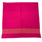 Hermes Scarf Shawl Large Cashmere Silk Logo Pink Yellow