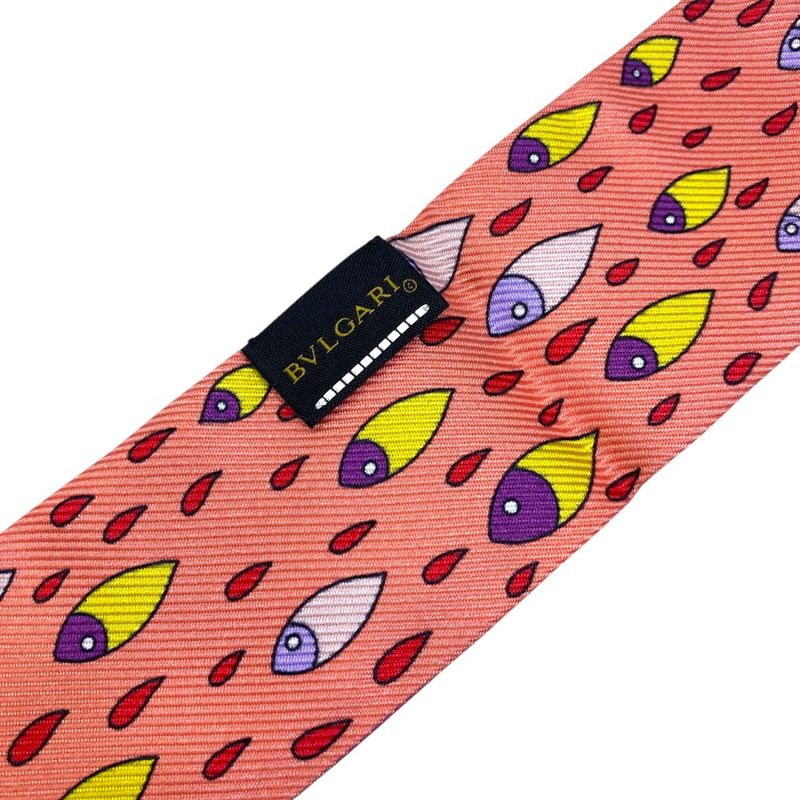 Bvlgari Serpenti Scarf Twilly Ribbon Purple Pink Ring Multicolor