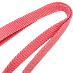 Hermes Strap Carre Pocket Neck Key Ring Pink Silver Canvas