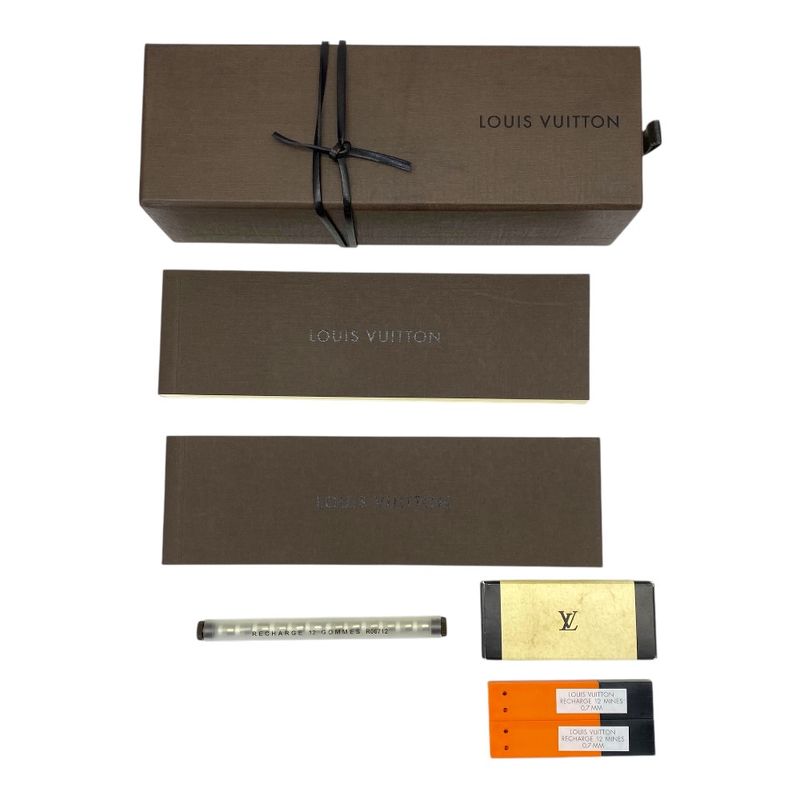 Louis Vuitton Damier Jet Rack Ballpoint Pen Mechanical Pencil Set of 2 Shoulder Bag