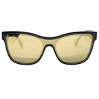 Chanel Sunglasses Eyewear CC Logo Plastic Colored Lenses Black