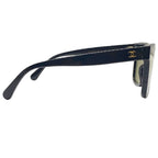 Chanel Sunglasses Eyewear CC Logo Plastic Colored Lenses Black