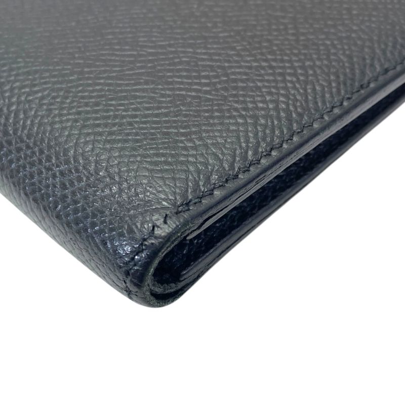 Hermes Mc2 Copernicus Bifold Wallet Billfold Card Case Compact Black