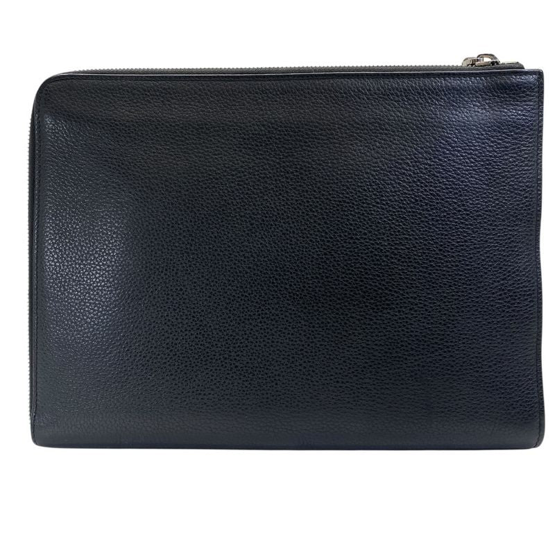 Dior Homme Clutch Logo Black Leather