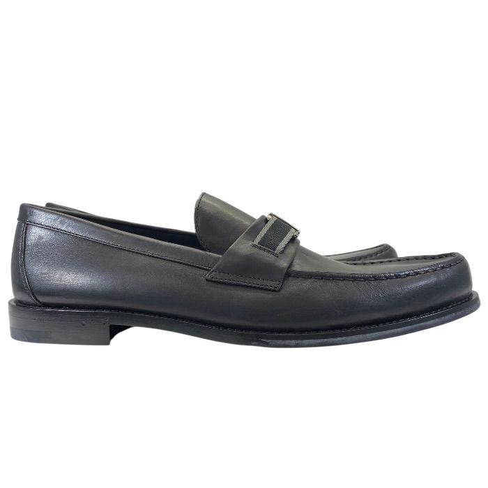 Louis Vuitton Loafers Business Shoes Leather Black