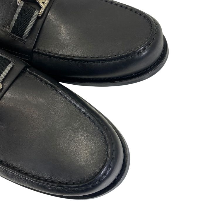 Louis Vuitton Loafers Business Shoes Leather Black