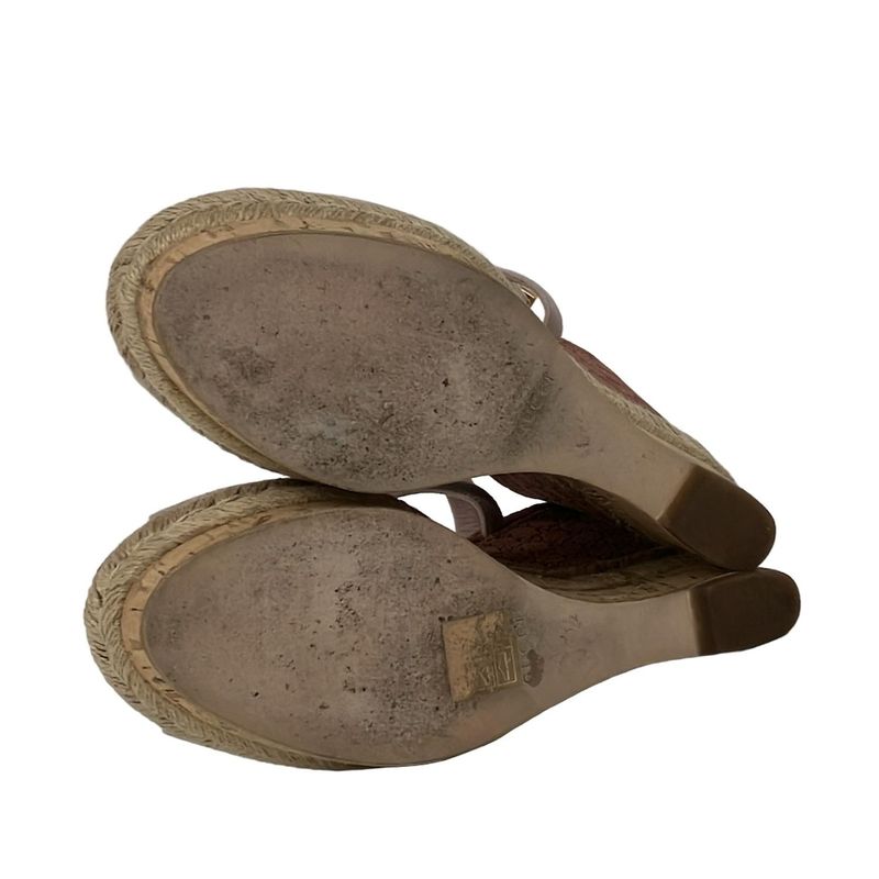 Gucci Sandals 35.5 Light Pink Gold Micro Light X Bold