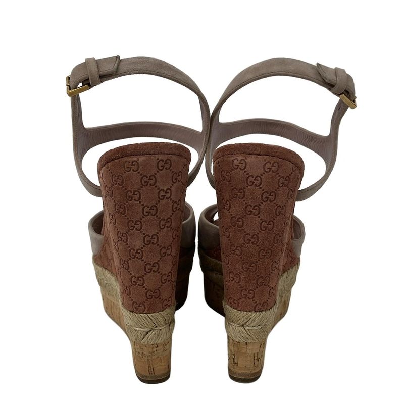 Gucci Sandals 35.5 Light Pink Gold Micro Light X Bold