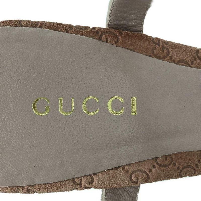 Gucci Sandals 35.5 Light Pink Gold Micro Light X Bold