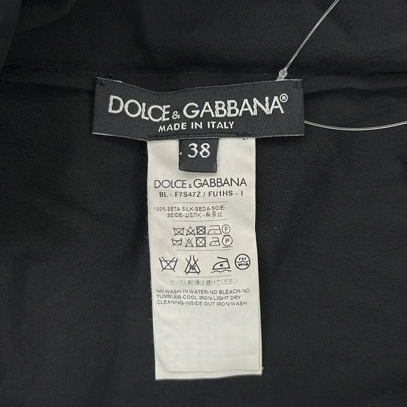 Dolce & Gabbana Sleeveless Top 38 Shoulder Bag Black White