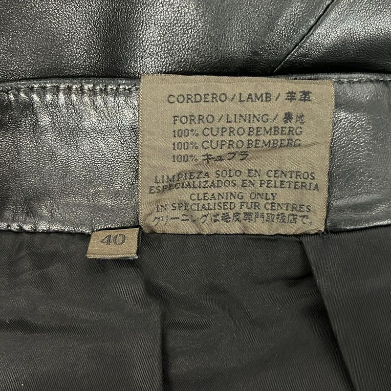 Loewe Pants 40 S Black Full Length Leather