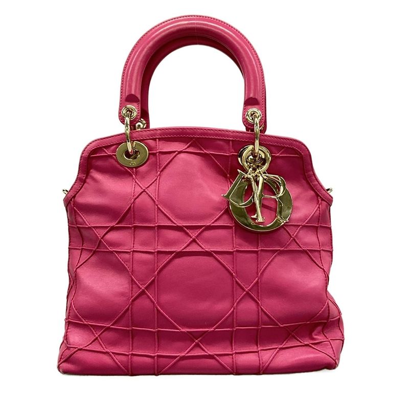 Dior Handbag Granville Pink Leather