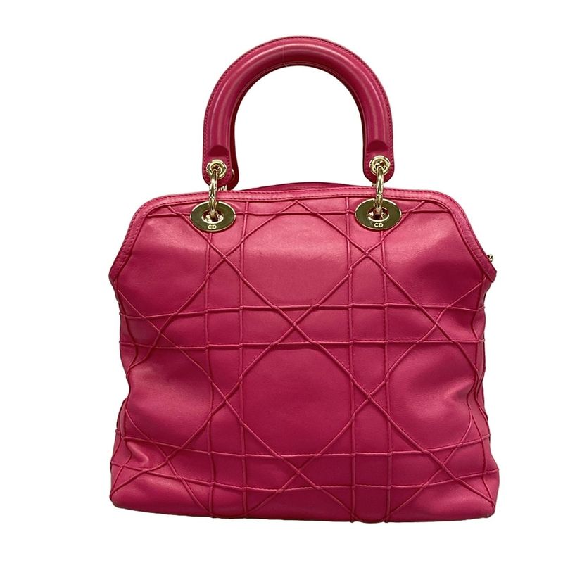 Dior Handbag Granville Pink Leather
