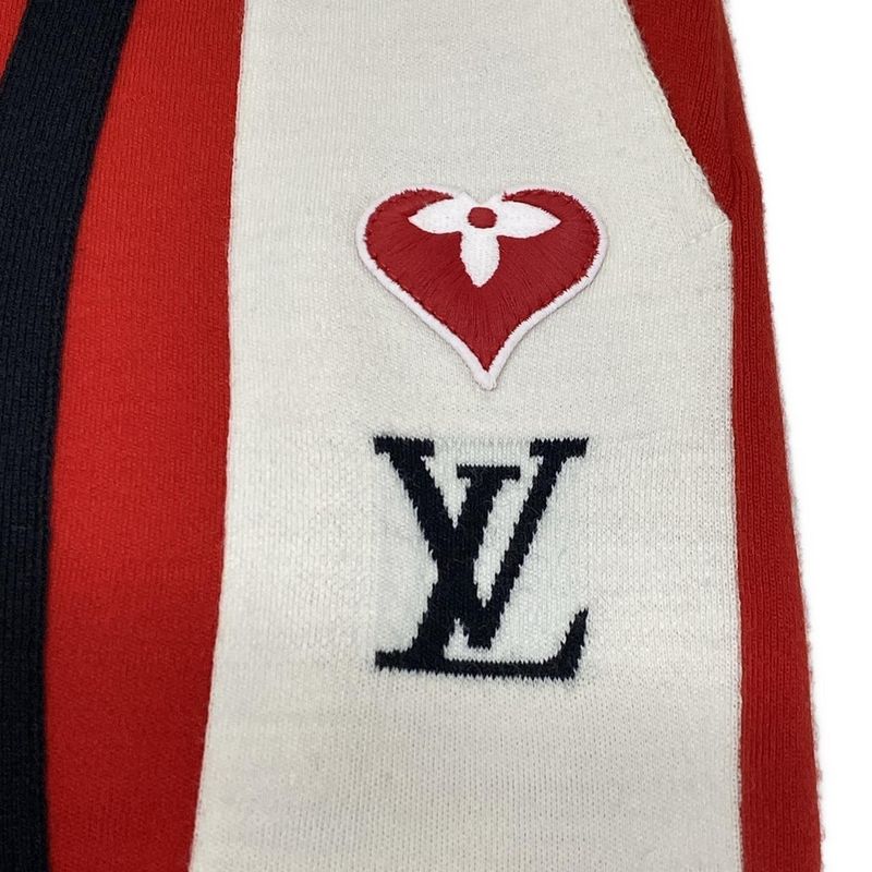 Louis Vuitton Pants M Game on Jogging Red Black Ivory
