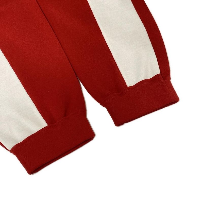 Louis Vuitton Pants M Game on Jogging Red Black Ivory