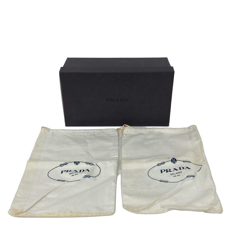 Prada Sneakers 36.5 Beige White Leather