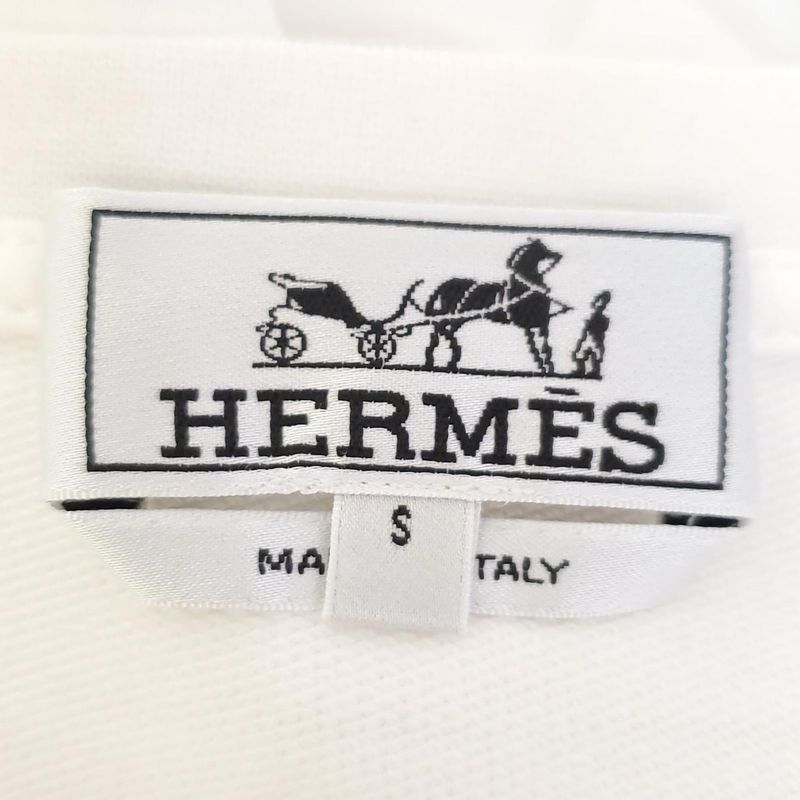 Hermes Short Sleeve T-Shirt S White Black Robot