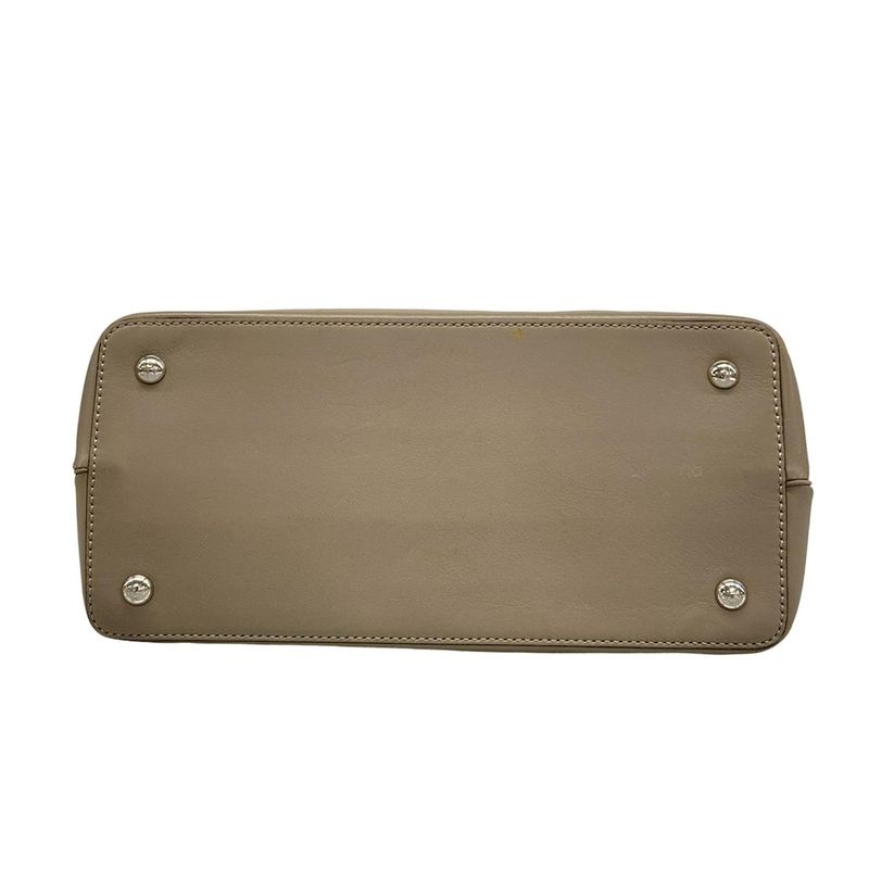 Fendi Handbag Petit Tou Jour Grey Leather Greige