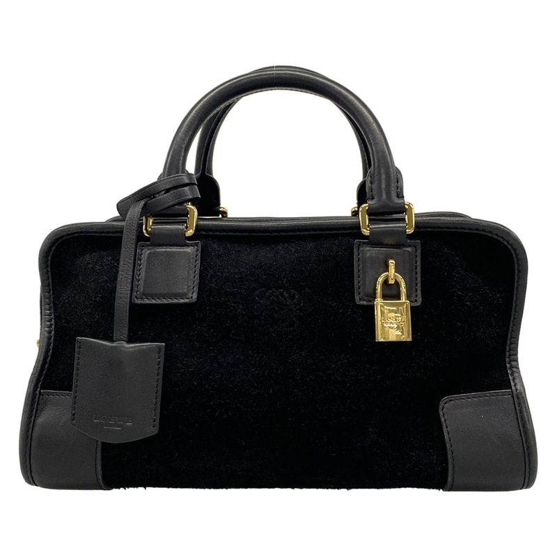 Loewe Handbag Amazona 28 Black Leather