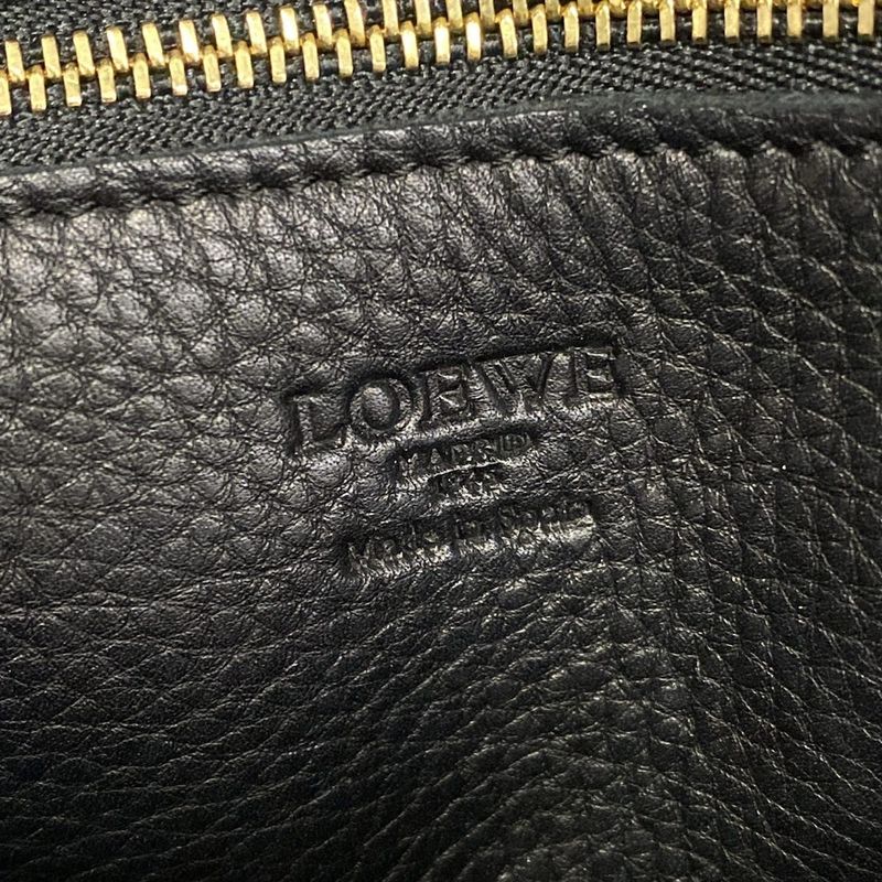 Loewe Handbag Amazona 28 Black Leather
