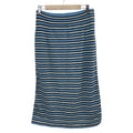 Louis Vuitton Long Skirt L Blue Black Beige Knit Border