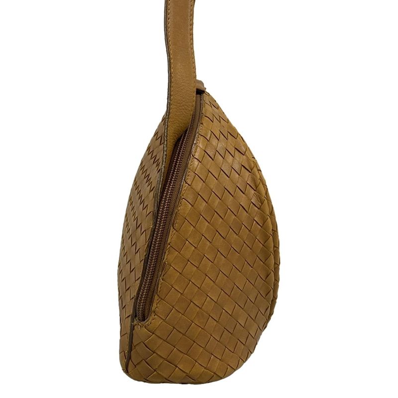 Bottega Veneta Shoulder Bag Intrecciato Brown Leather
