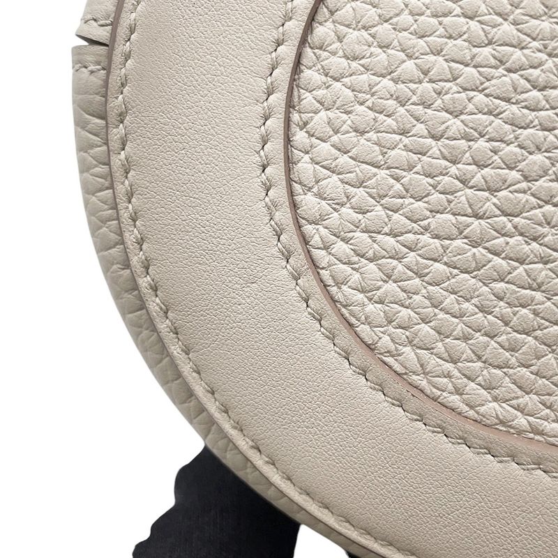 Hermes Tote in the Loop 18 Beton Silver Taurillon Clemence