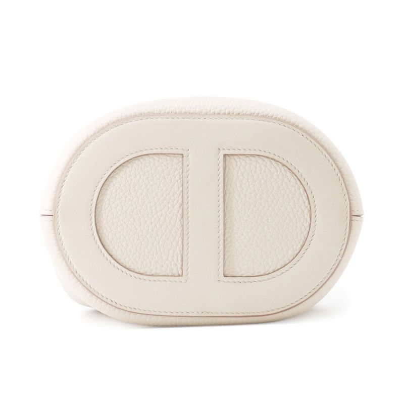 Hermes Tote in the Loop 18 Beton Silver Taurillon Clemence