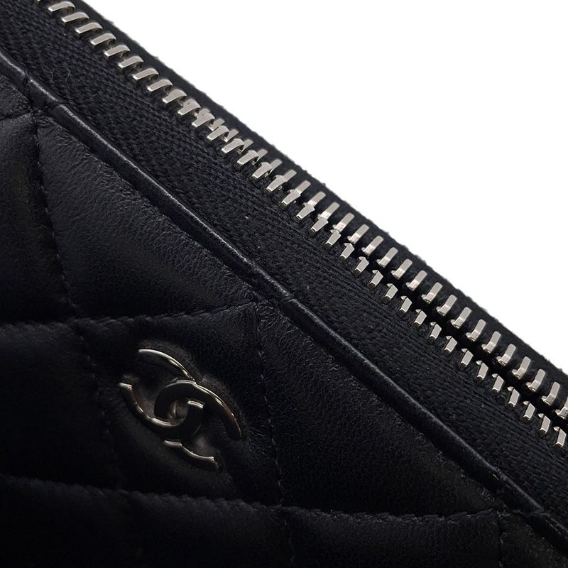Chanel Wallet Quilted Classic Long Zip CC Logo Lambskin