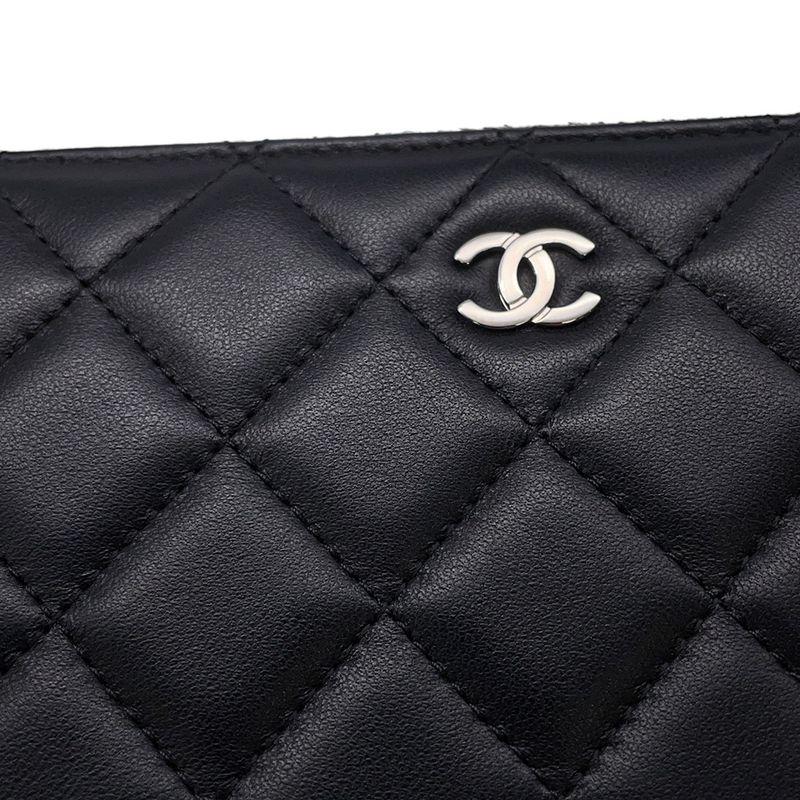 Chanel Wallet Quilted Classic Long Zip CC Logo Lambskin