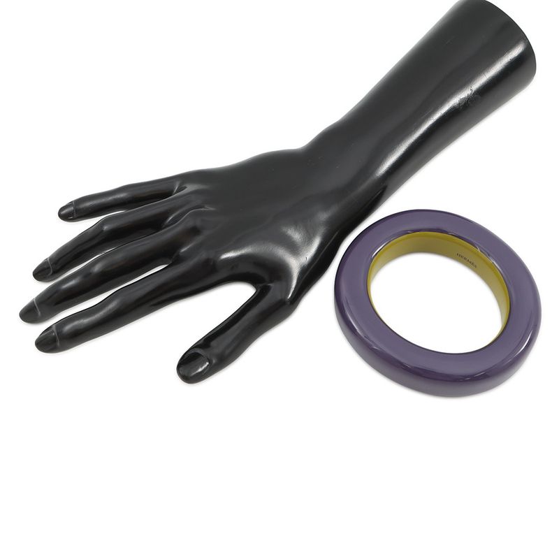 Hermes Bracelet Lacquer Wood Purple Green