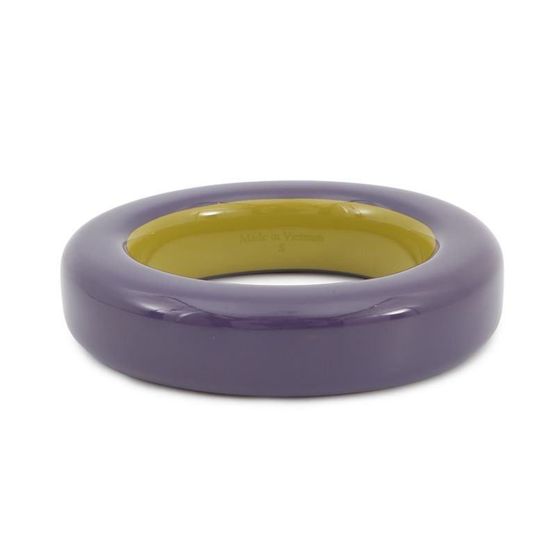 Hermes Bracelet Lacquer Wood Purple Green