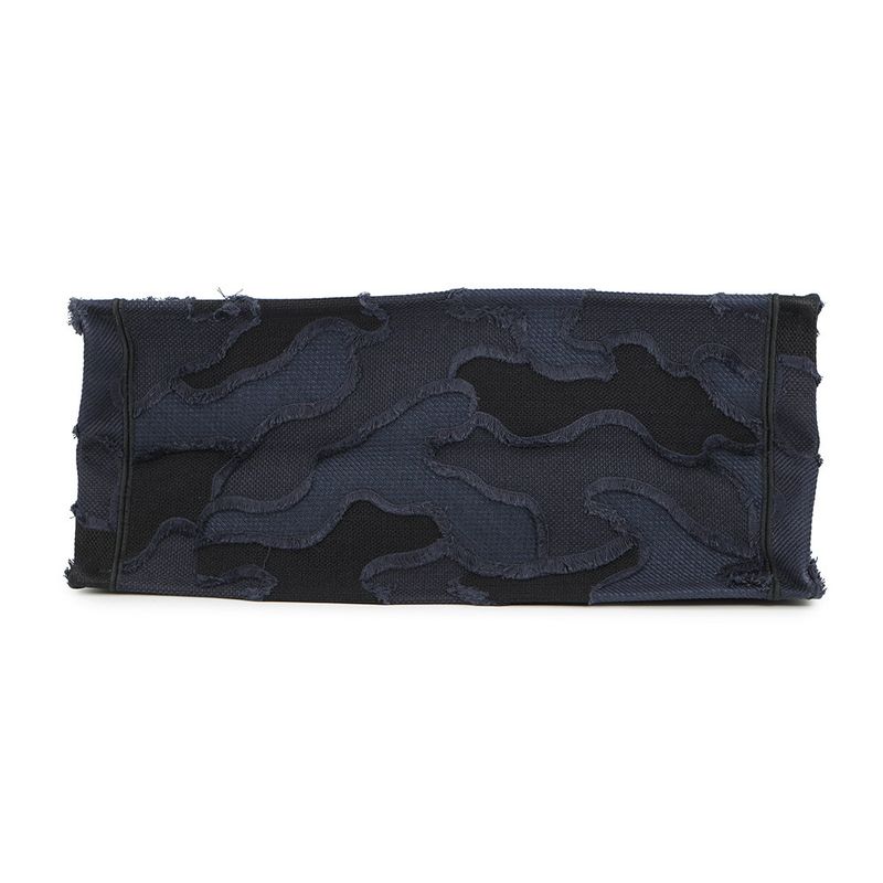 Dior Tote Camouflage Book Canvas Navyblack