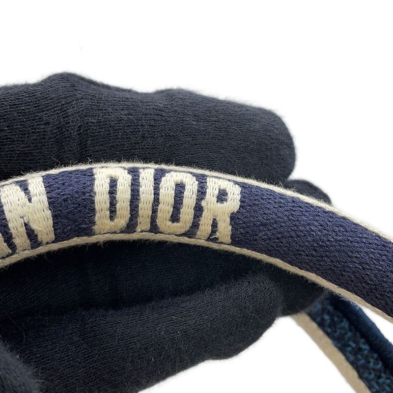 Dior Tote Book Paisley Canvas Navy Multicolor