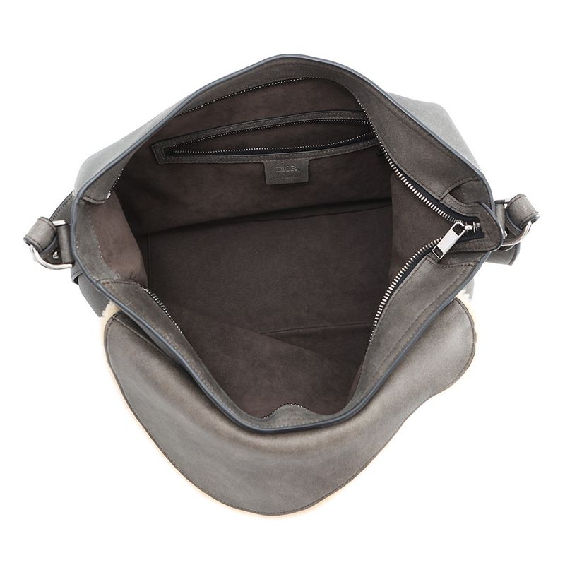 Dior Shoulder Bag Saddle Leather Mouton 2-Way
