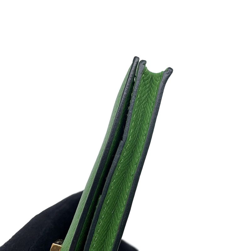 Hermes Wallet Bearn Souffle Vert Yucca Gold Epsom Veil Yucca